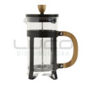 Cafetera con Embolo Negra y Bamboo x 1000 ml.